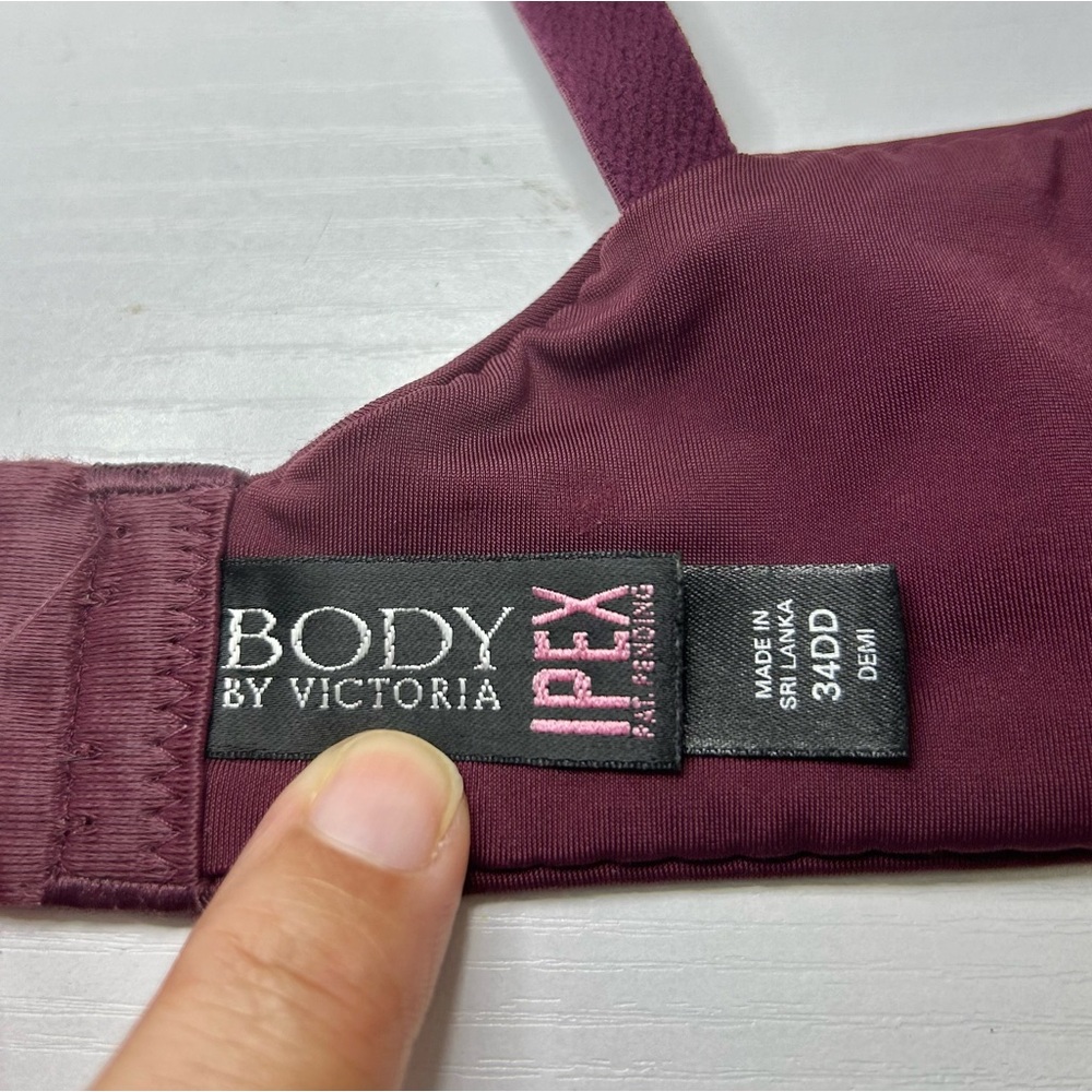 Victoria’s Secret Body by Victoria IPEX Maroon Adjustable Strap Bra 34DD - Picture 11 of 13